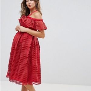 ASOS Eyelet Lace Maternity Dress